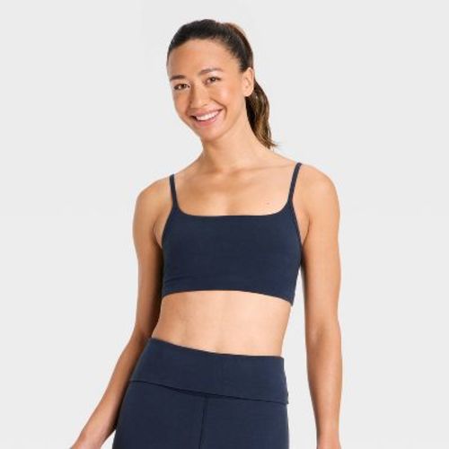 Women's Cotton Balance Light Support Sports Bra - All In Motion™ Blue M