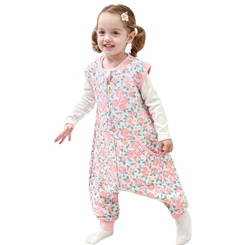 HOMEAL Toddler Sleep Sack with Leg, Sleep Sack with Feet, Baby Sleep Sack 12M-7T