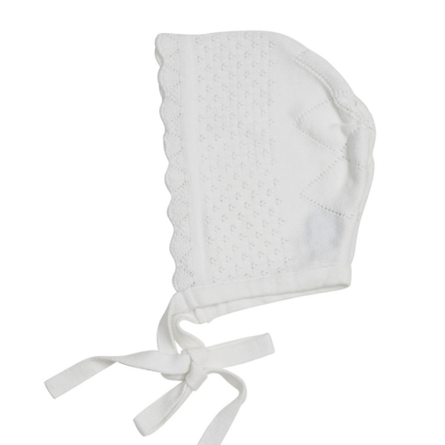 Girls Pointelle Knit Bonnet I Feltman Brothers