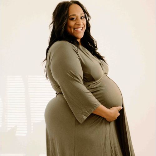 Lila Labor & Postpartum Gown in Sage