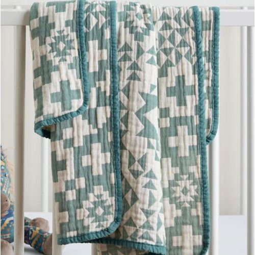 BLUE RIDGE ORGANIC COTTON BABY BLANKET
