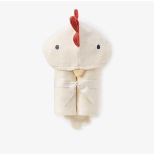 Rooster Hooded Baby Bath Wrap – Elegant Baby