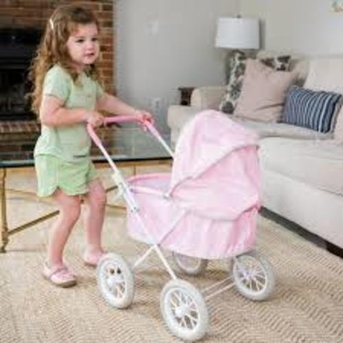 Hopscotch Lane My Baby Doll's Luxury Pram Stroller, Baby ...