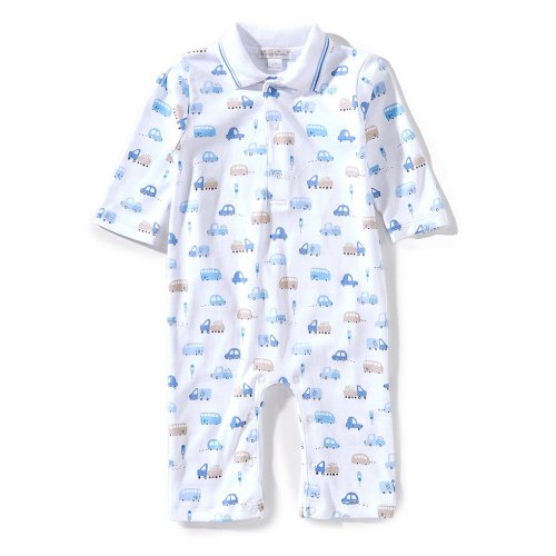 Kissy Kissy Baby Boys Long-Sleeve Traffic-Printed Coverall