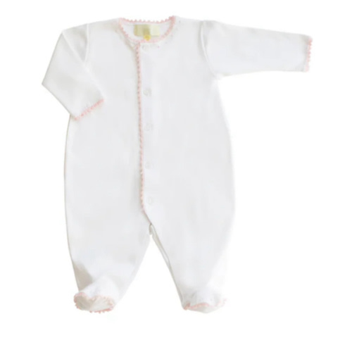 Jersey Footie Romper Pink