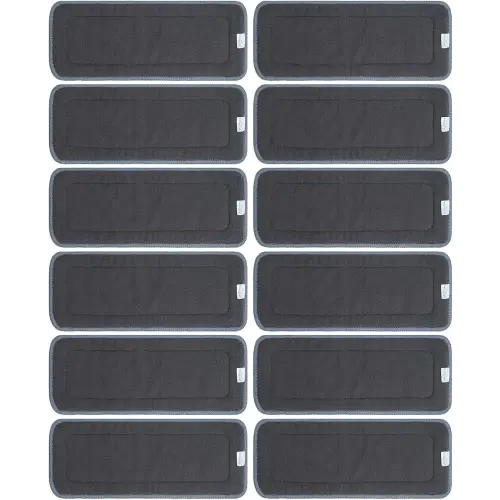 Babygoal Baby 5-Layer Charcoal Rayon from Bamboo Reusable Liners for Cloth Diapers Nappies,Pack of 12 Inserts,12ZTN