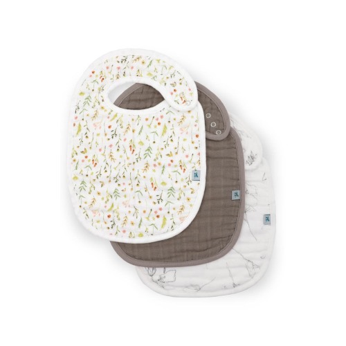 3-Pack Organic Cotton Muslin Bibs