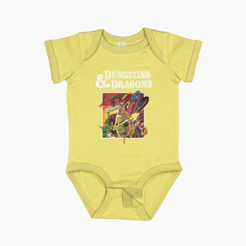 Dungeons and Dragons 80s Cartoon Short Sleeve Baby One-Piece
