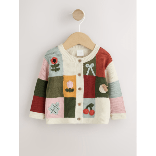 Patchwork Autumnal Crochet Baby Cardigan