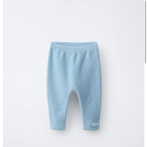 FISH APPLIQUÉ KNIT PANTS - Light turquoise | ZARA United States