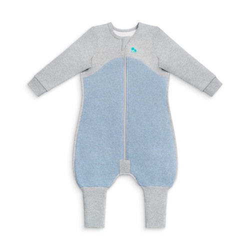 Love to Dream Organic Sleep Suit 1.0 Tog Dusty Blue Size 12-24 Months