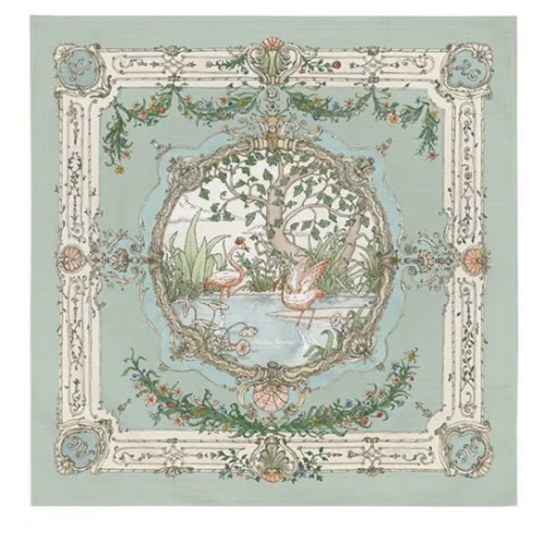 Atelier Choux Paris Baby Organic Cotton Tapestry Carre Swaddle Blanket with Gift Box