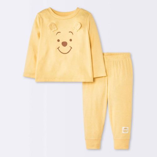 Baby 2 piece Winnie the pooh Top & Bottom Set - Cloud Island™ Yellow 0-3M