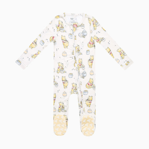 Copper Pearl Zip-up Footie - Hunny, 0-3 M