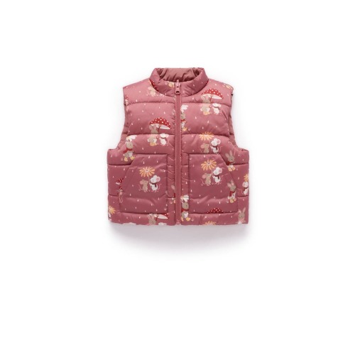 Baby Girl's Reversible Puffer Vest