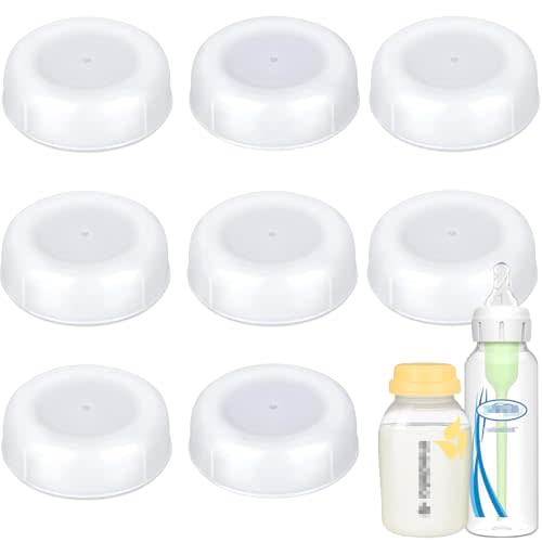 (9-PCs) Travel Bottle Caps Compatible with Dr Brown Narrow Bottles, Storage Caps Replacement for Medela Bottles, Bottle Caps Fit Ameda Evenflo Gerber Lifefactory, Parents Choice Bottles - Model B