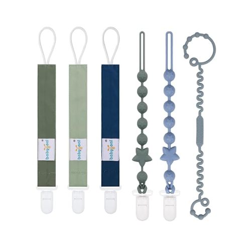 babygoal Pacifier Clips Set of 6 for Baby Boys Girls