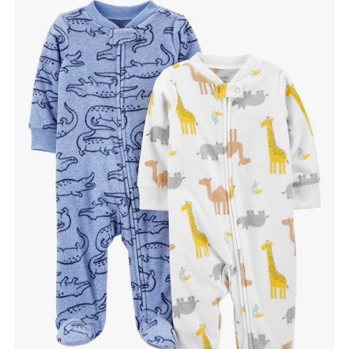 Simple Joys by Carter's baby-boys 2-pack Fleece Footed Sleep and PlayBaby and Toddler Sleepers