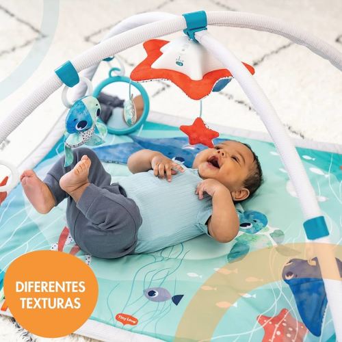 Tiny Love Gymini Baby Play Mat with Musical Mobile, Treasure the Ocean Gym for Tummy Time Toys