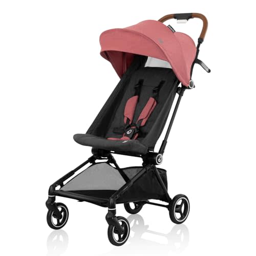 Evenflo Hummingbird Ultra-Lightweight Carbon Fiber Stroller (Calypte Pink) | Compact Portable Travel Stroller, One-Hand Fold, Only 9 lbs, Large Storage Basket, UPF 50+ Canopy (Calypte Pink)