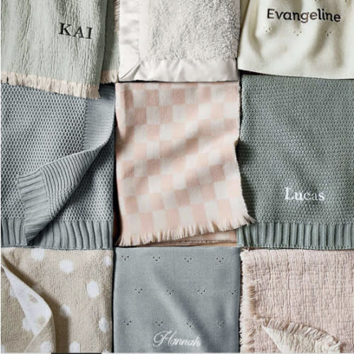 Personalized Supersoft Organic Cotton Gauze Classic Mauve Pink Baby Stroller Blanket