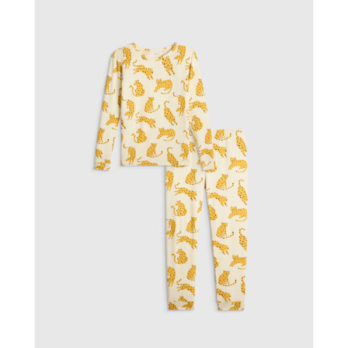 Bamboo Long Sleeve and Pant Pajama Set - Toddler in Jungle Cats