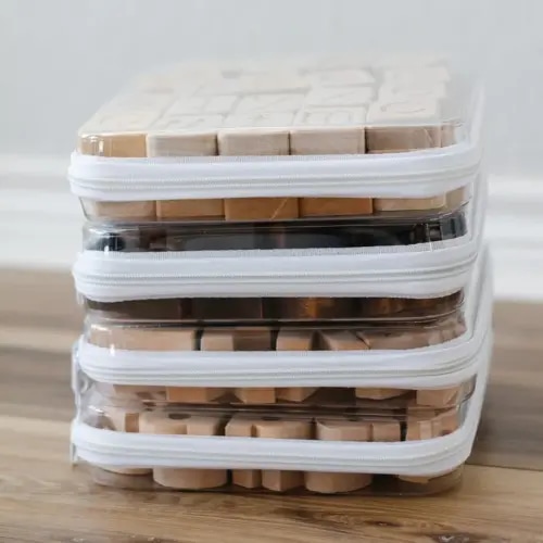 Bliss Bins, Maple and Lark, Zippered Hard Pouch, Bliss Bins For Toys, Playroom Storage, Bliss Bin Zipper, White Bliss Bin, Toy Storage Bin, Bliss Bin Hard Plastic, Pencil Case (Medium)