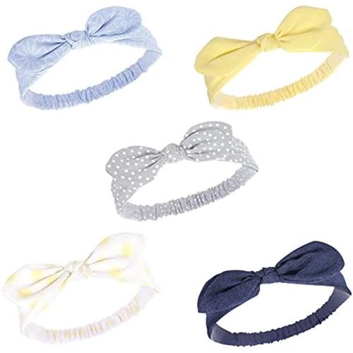 Hudson Baby Cotton and Synthetic Headbands, Size 0-24 Months