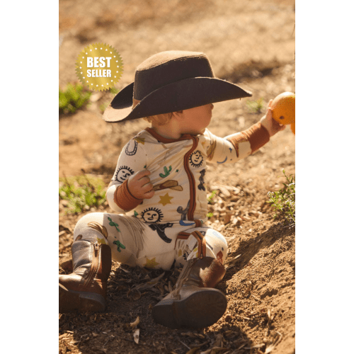 Lil Wrangler Onesie – BOOTS & HONEY