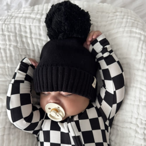 Luna + Luca Pom Beanie - Midnight