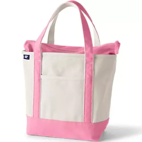 Medium 5 Pocket Open Top Canvas Tote Bag | Lands' End