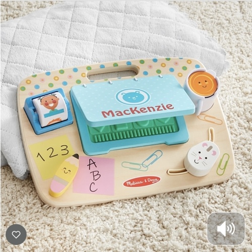 Melissa & Doug® Learn & Play Personalized Desktop Activity Board at Gifts.com