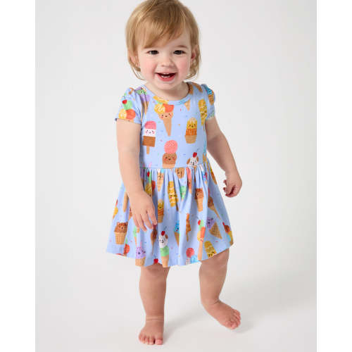Scoop Squad Skater Dress with Bodysuit