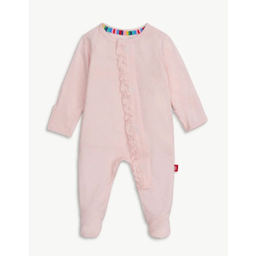 Magnetic Footie - Pin Dot Pink