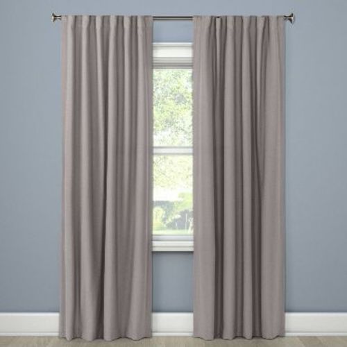 50"x95" Blackout Aruba Window Curtain Panel Gray Stone - Threshold™: Recycled Polyester, OEKO-TEX Certified, Lined