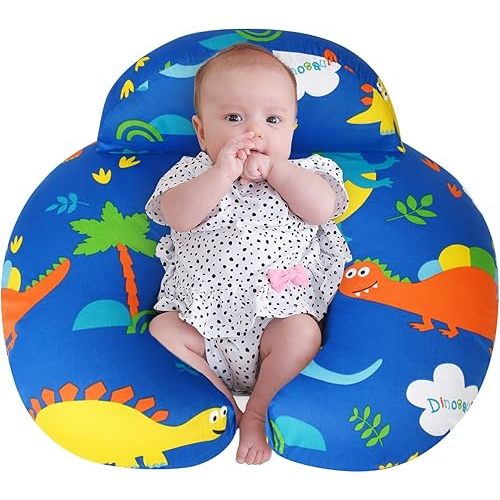 Nursing Pillow for Breastfeeding, Breastfeeding Pillows for More Support for Mom and Baby, Machine Washable, Navy Blue