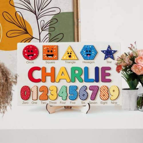 ZuzuPuzzle Personalized Name Puzzle With Numbers