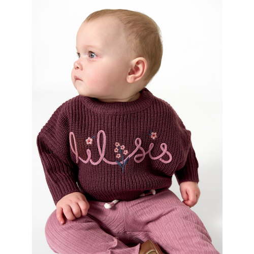 Modern Moments by Gerber Baby Girl Affirmation Sweater, Sizes 0/3 Months - 24 Months