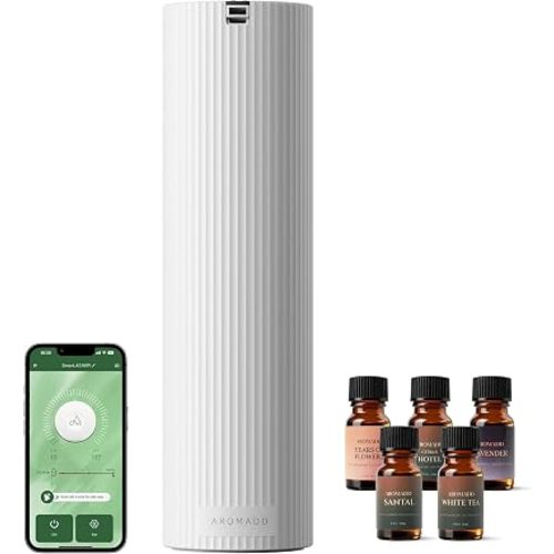 Aromadd Auto Mode Scent Diffuser Starter Kit with Cold Air Tech, White