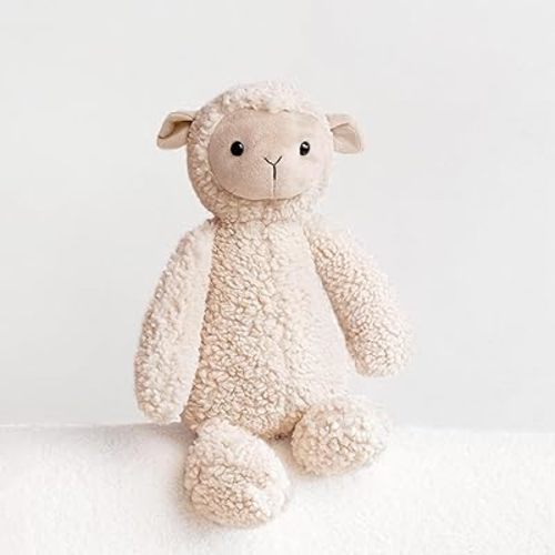 Ditucu Lamb Stuffed Animal 9 inch Cute Realistic Sheep Plush Toys Ultra Soft Plushies Gifts for Kids White