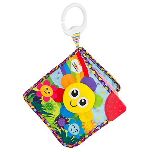Lamaze Peek-A-Boo Forest Soft Baby Book - Clip-On Cloth Book - Washable Crinkling Fabric Pages for Sensory Play - Teething and Learning Toys for Babies - 6 Months and Up