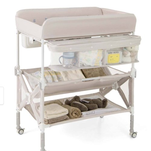 Foldable Changing Table Baby Mobile Nursery Organizer Station