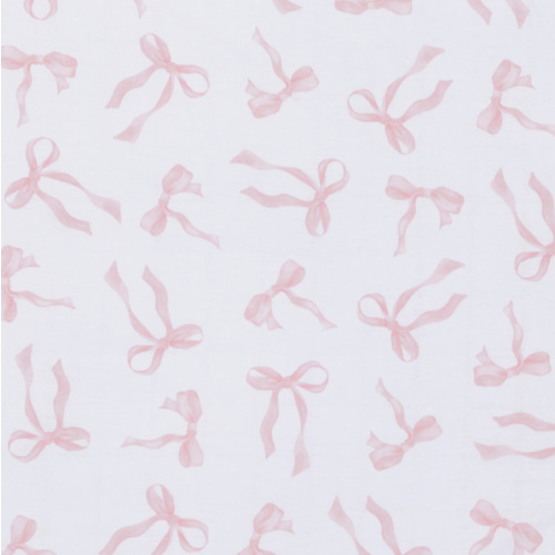 Coquette Floral Bows Fitted Crib Sheet