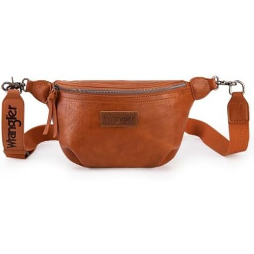 Wrangler Large Fanny Packs for Women Waist Bag Travel Belt Bags Crossbody Sling Purse
