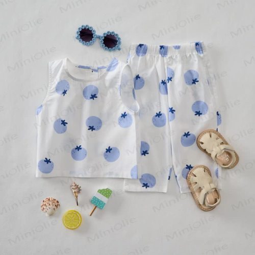 Baby 2-Piece Blueberry Sleeveless Set