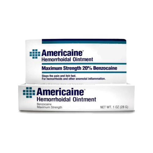 Americaine Hemorrhoidal Ointment Maximum Strength 20% Benzocaine 1 oz ( Pack of 2)