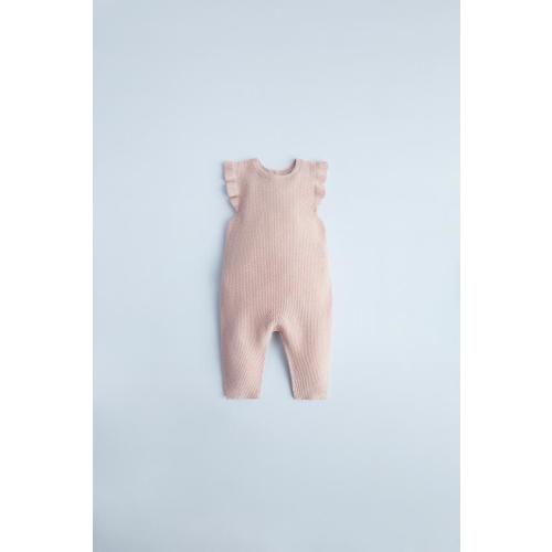 RUFFLED KNIT CARDIGANRUFFLED KNIT OVERALLSPURL KNIT OVERALLS