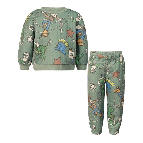 Magic Threadz Disney Clothes Baby Boys Quilted Fleece Outfit Set Mickey, Stitch, Pooh, Toy Story, Marvel & StarWars (12M-24M)