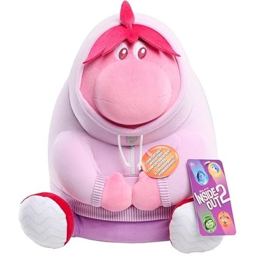 Inside Out 2 Weighted Comfort Plush Embarrassment, Kids Toys for Ages 3 Up by Just Play