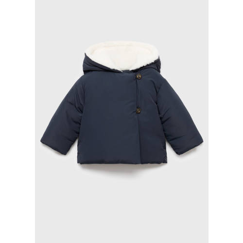 Anorak with shearling-effect hood - Kids | MANGO USA